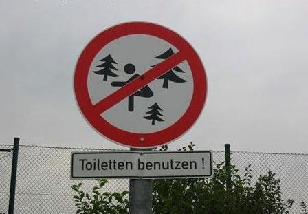 Não sente no piheiro